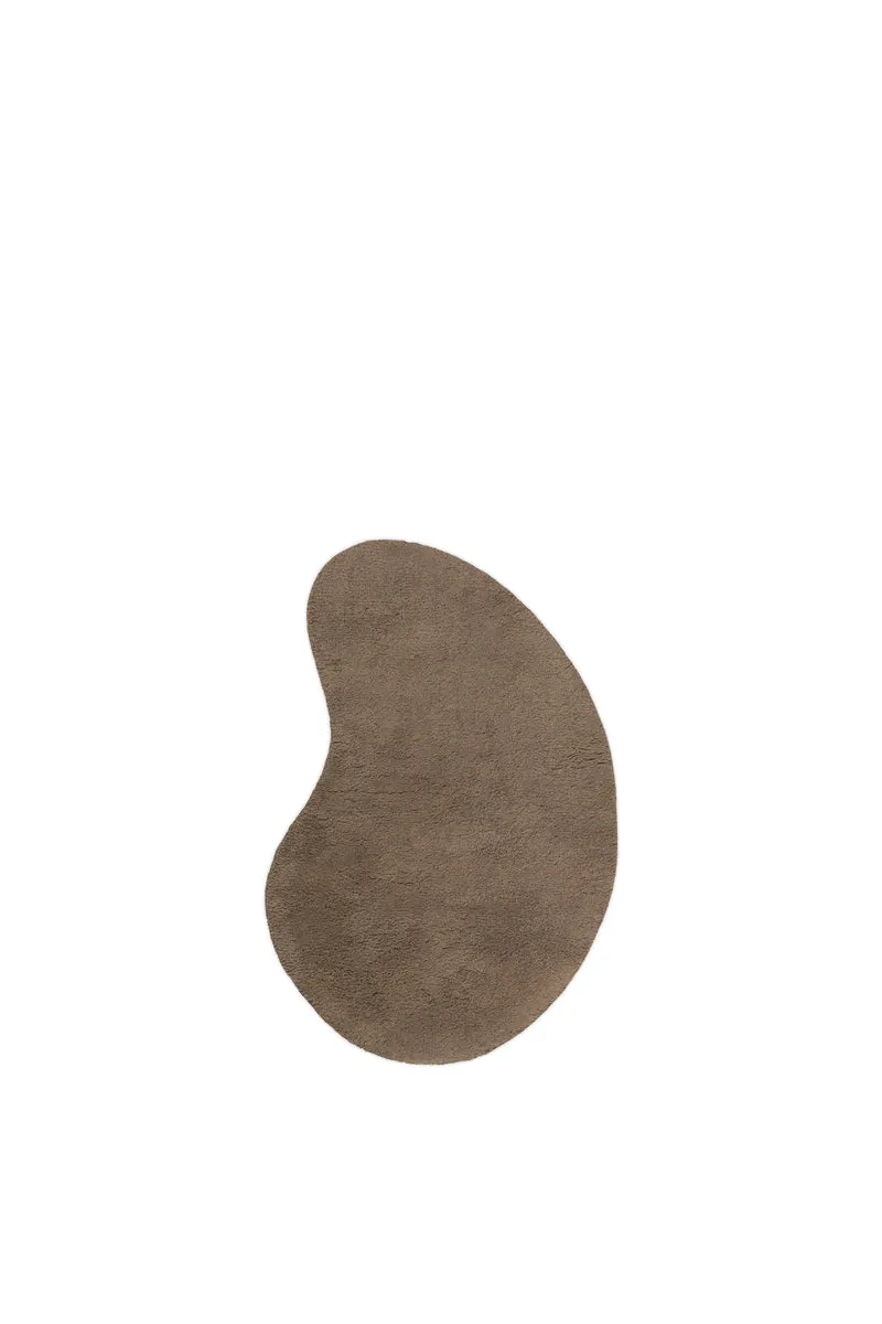 Ferm Living Forma Wool Teppich - Small - Ash Brown
