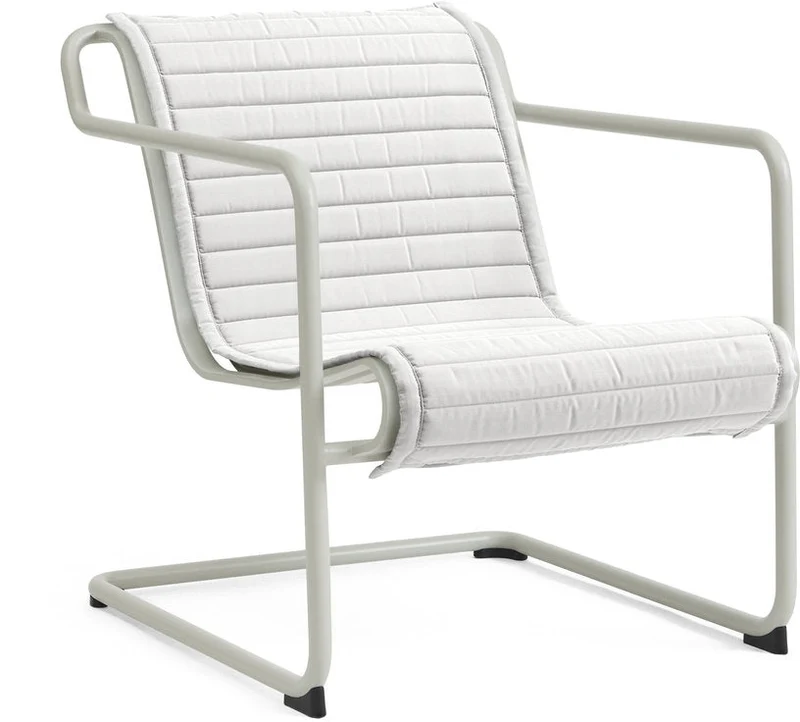 Fauteuil de jardin avec accoudoirs en acier gris Palissade - HAY