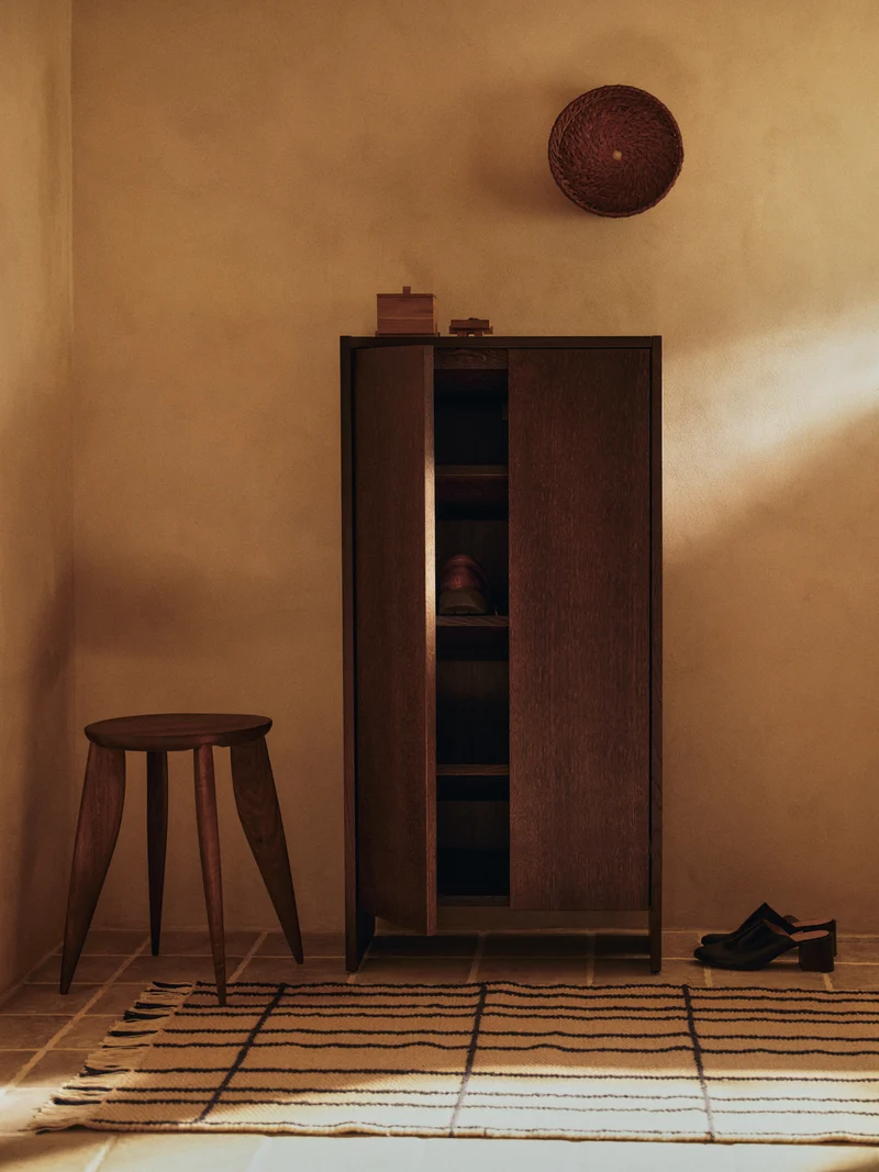 Ferm Living Sen Runner - 80 x 200 - Parchment/Indigo