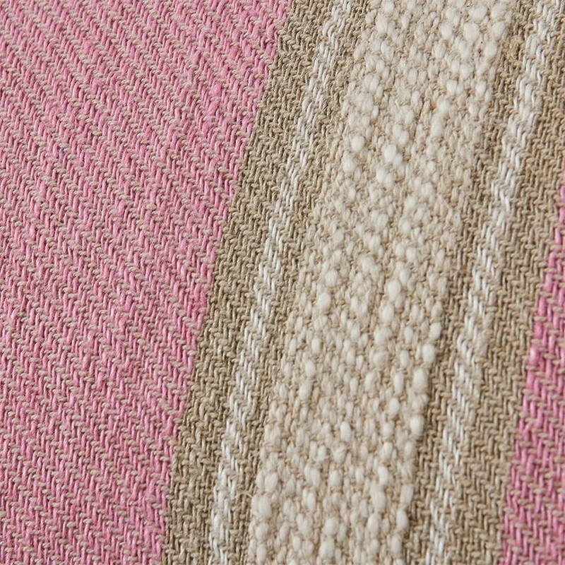 Coussin tissé à rayures Blush 60X40Cm - HKLIVING