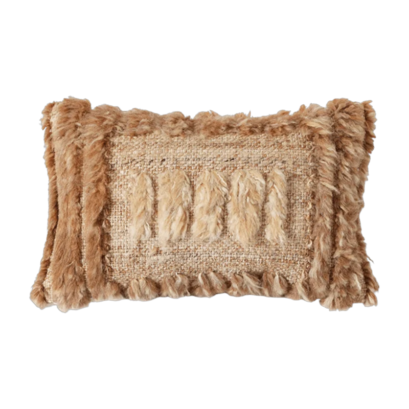 Coussin en fourrure naturelle (40X25cm) - HKLIVING