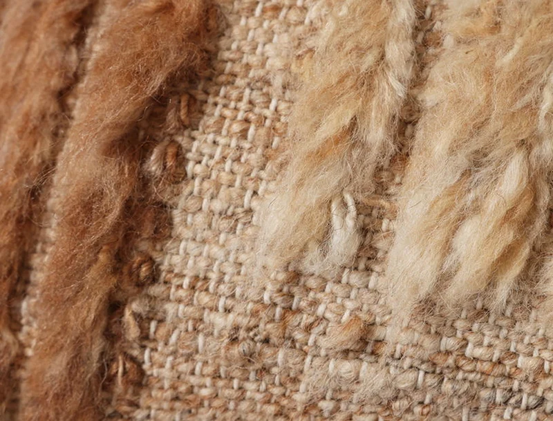 Coussin en fourrure naturelle (40X25cm) - HKLIVING