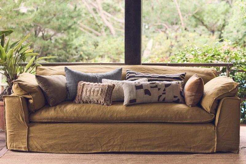 Coussin en fourrure naturelle (40X25cm) - HKLIVING