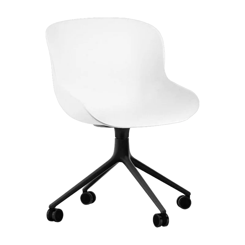 Hyg Chair Swivel 4W Black Alu - Normann Copenhagen
