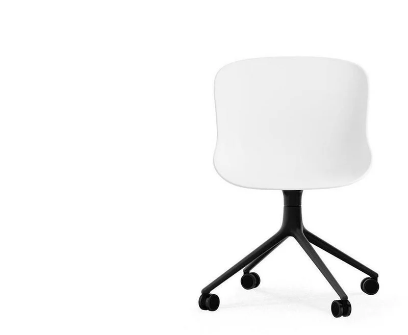 Hyg Chair Swivel 4W Black Alu - Normann Copenhagen