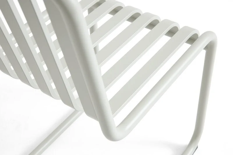 Chaise de jardin en acier gris clair Palissade - HAY