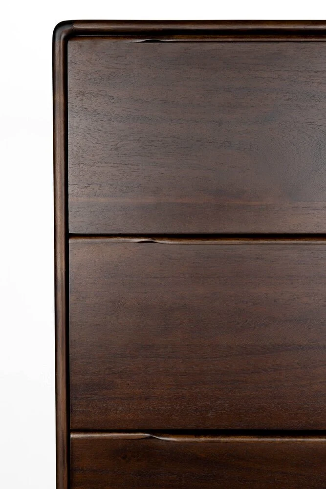 Armoire rectangulaire en bois d'hévéa 45x65x155cm Elroy - Dutchbone