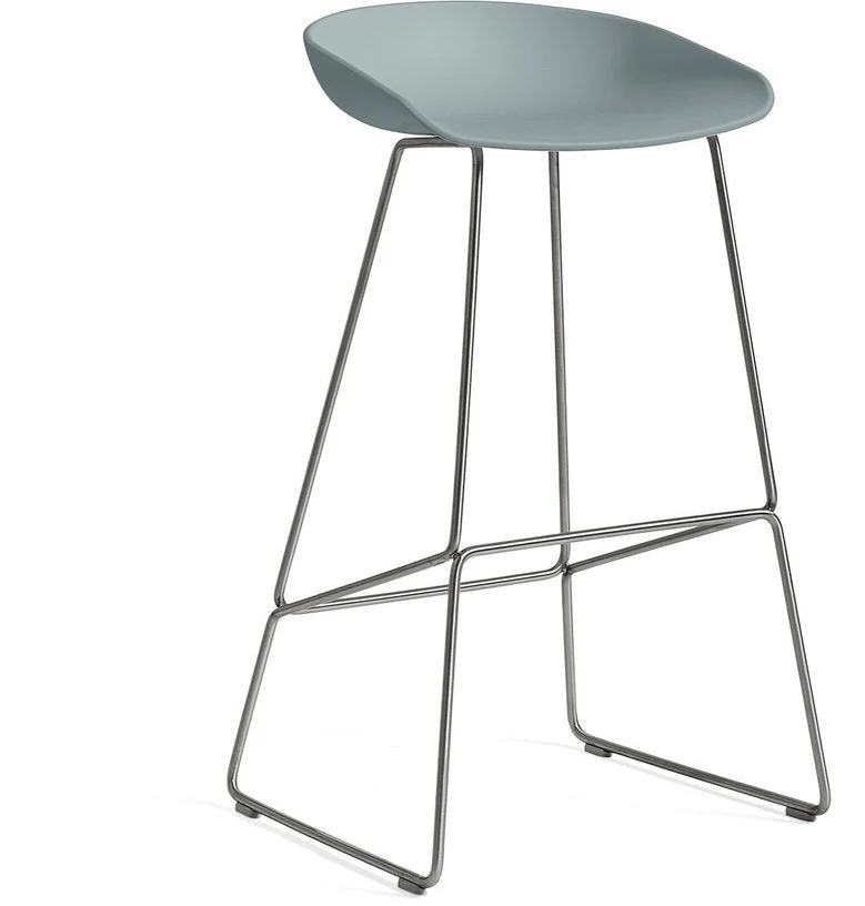 Tabouret de bar bleu pastel 74 cm AAS 38 - Hay