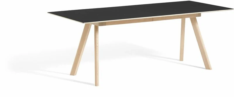 Rallonge contreplaqué laqué mat noir pour table CPH 30 Extensible - HAY