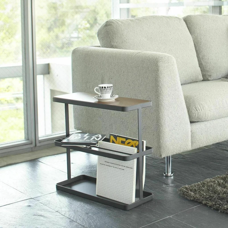 Table d'appoint en acier noir - Yamazaki
