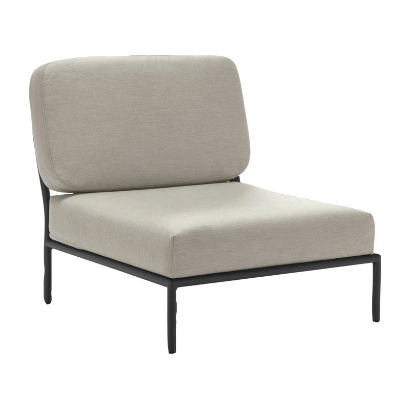 Fauteuil lounge gris clair LEVEL - Houe