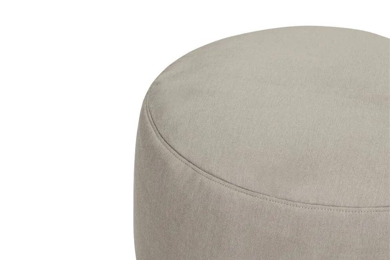 Pouf rond en polyester taupe 70x40cm Point Large - Fatboy