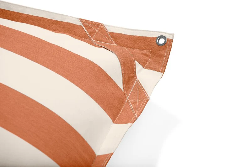 Pouf flottant rayé orange et crème Original Floatzac - Fatboy