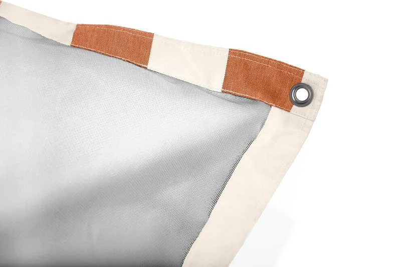 Pouf flottant rayé orange et crème Original Floatzac - Fatboy