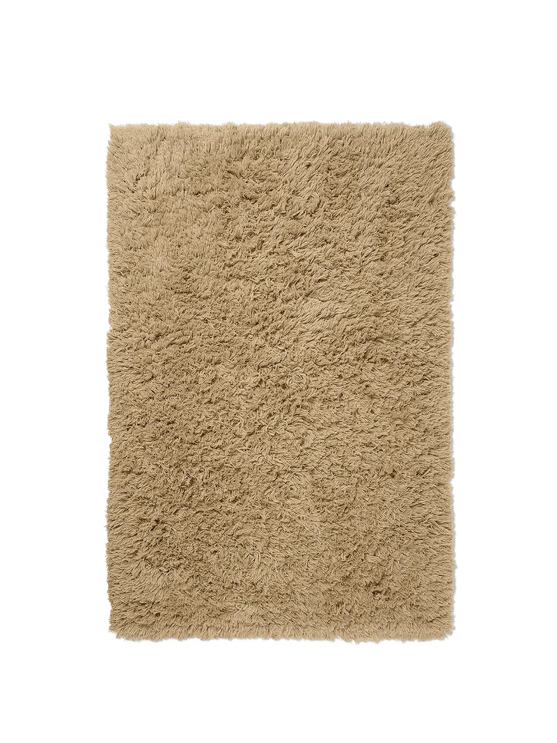 Ferm Living Meadow High Pile Teppich - S - Light Sand