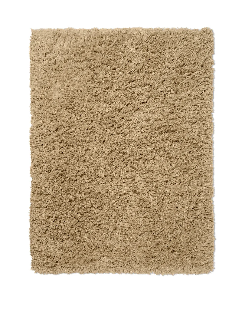 Ferm Living Meadow High Pile Teppich - L - Light Sand