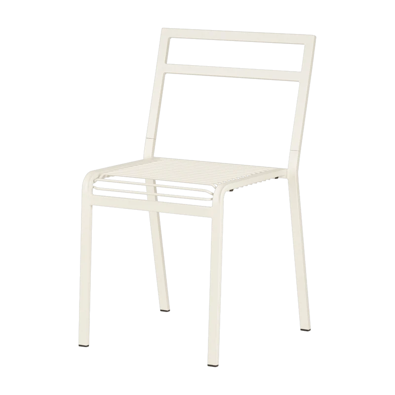 Chaise de jardin en acier beige Oto - noo.ma