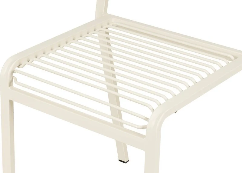 Chaise de jardin en acier beige Oto - noo.ma