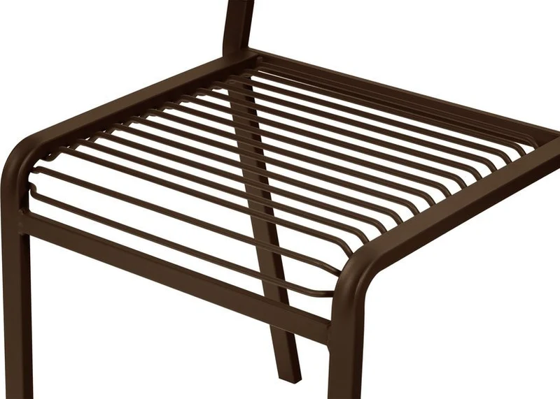 Chaise de jardin en acier brun cacao Oto - noo.ma