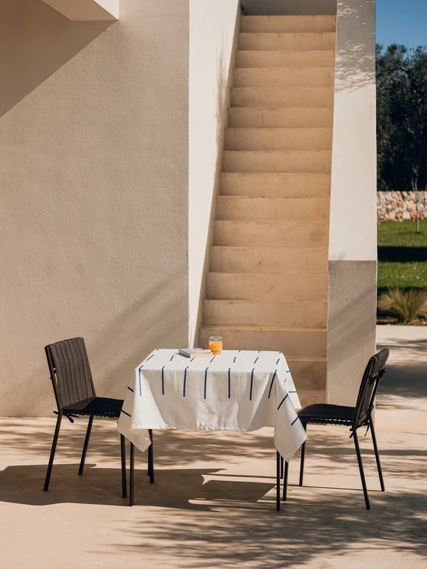 Chaise de jardin en acier brun cacao Oto - noo.ma