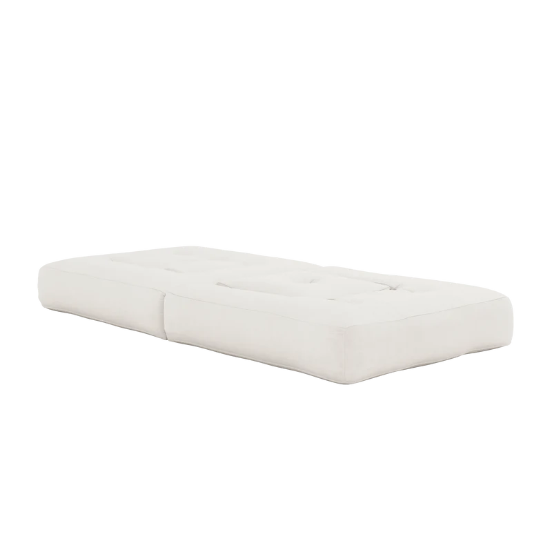Pouf fauteuil convertible en coton natural 95x90x42cm Cube - Karup Design