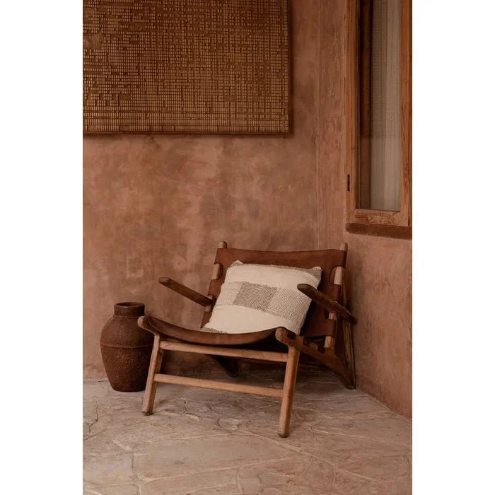 Housse de coussin en lin 50x50cm Thread - Bazar Bizar