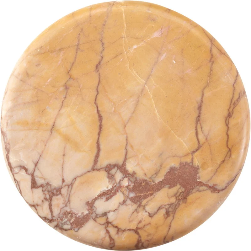 Table d'appoint en marbre brèche violet vernis satiné 36cm Bibendum - Versmissen
