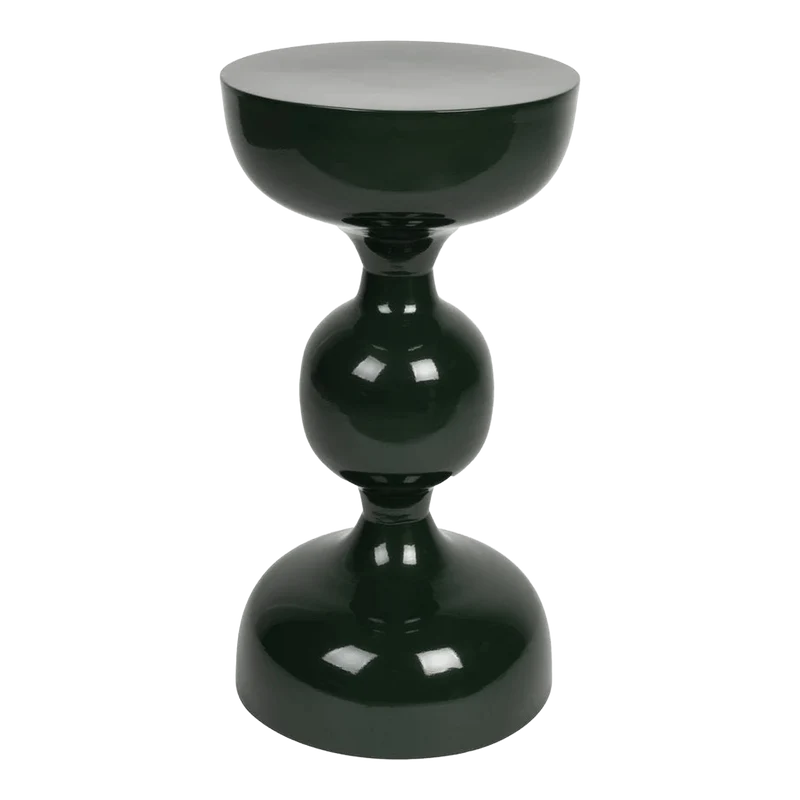 Table d'appoint en métal vert foncé 31x59cm Nova - The Cool Republic