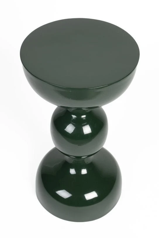 Table d'appoint en métal vert foncé 31x59cm Nova - The Cool Republic