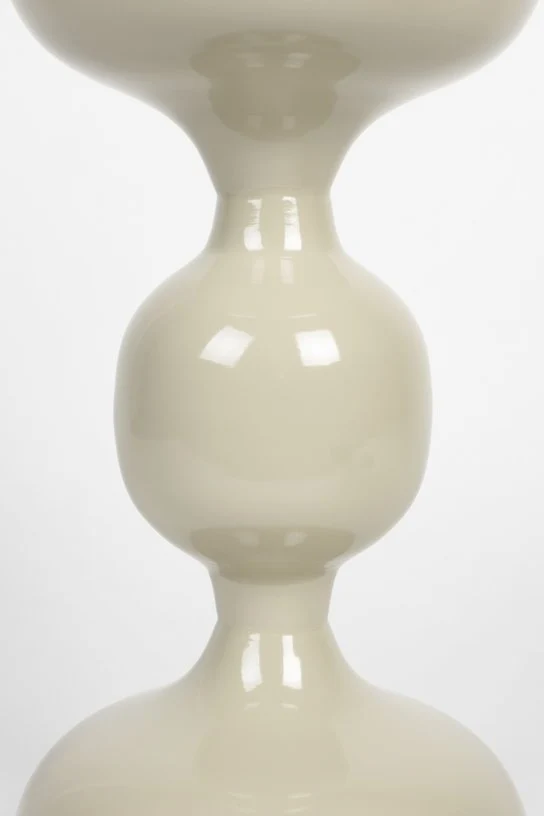 Table d'appoint en métal blanc ivoire 31x59cm Nova - The Cool Republic