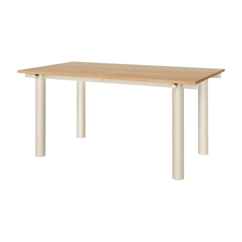 Table à manger en chêne et acier clair 160x90cm Atura - Ferm living