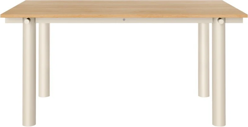 Table à manger en chêne et acier clair 160x90cm Atura - Ferm living