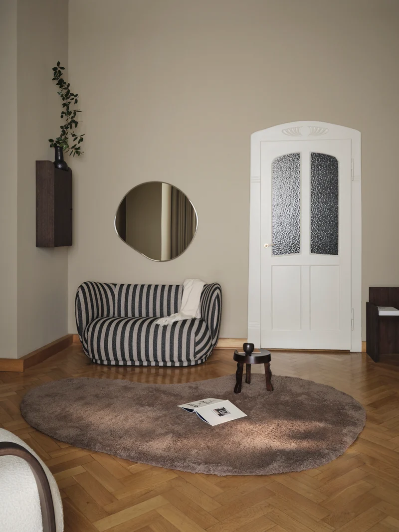 Ferm Living Forma Wool Teppich - Large - Ash Brown