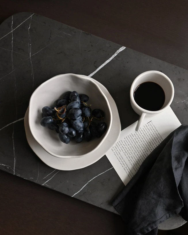 Service petit-déjeuner pour 4 personnes en céramique beige Native - 101 COPENHAGEN