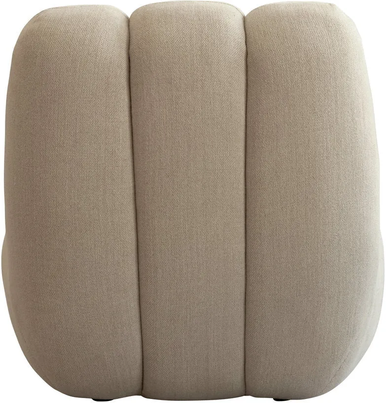 Fauteuil design en tissu lin beige Toe - 101 COPENHAGEN