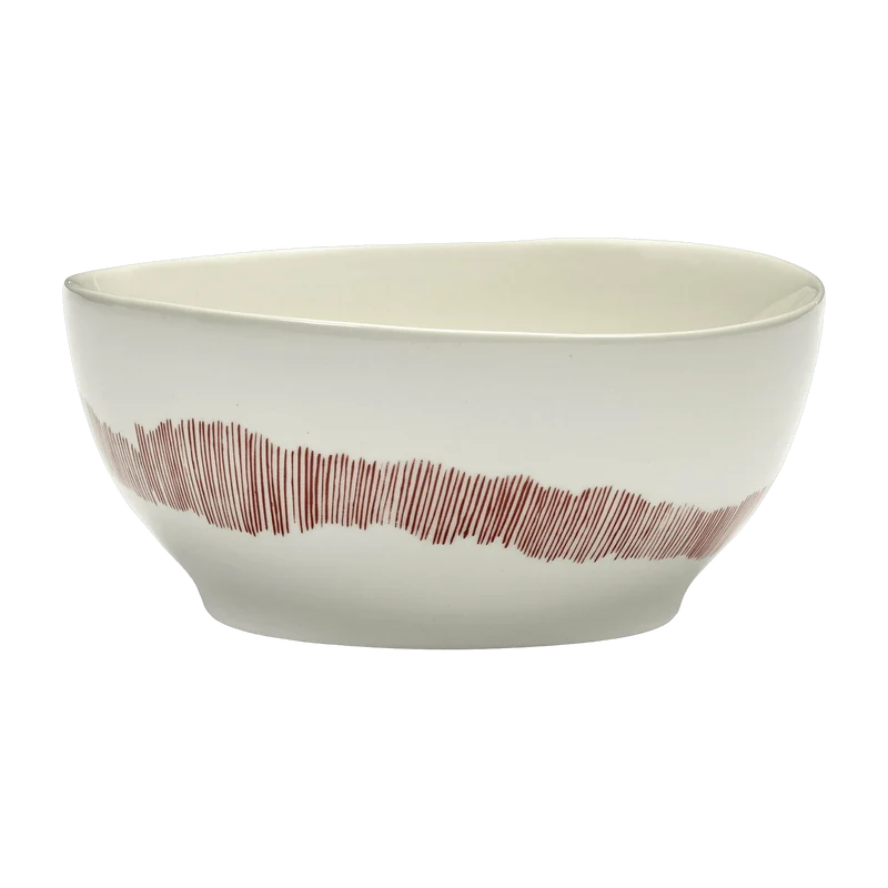 Bol S blanc avec motif rouge Feast - Serax