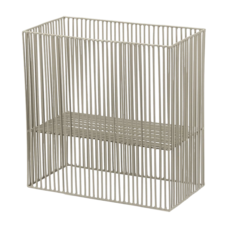 Panier carré en métal gris 30 x 15 cm - Serax