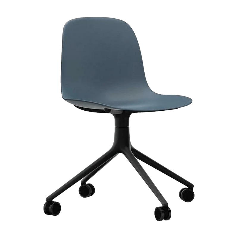 Form Chair Swivel 4W Black Alu - Normann Copenhagen
