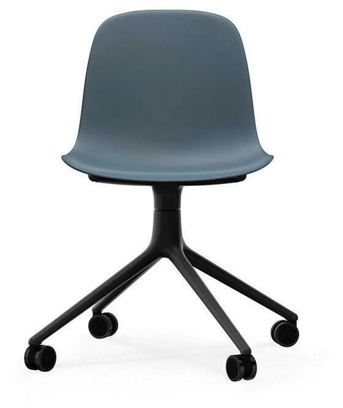 Form Chair Swivel 4W Black Alu - Normann Copenhagen