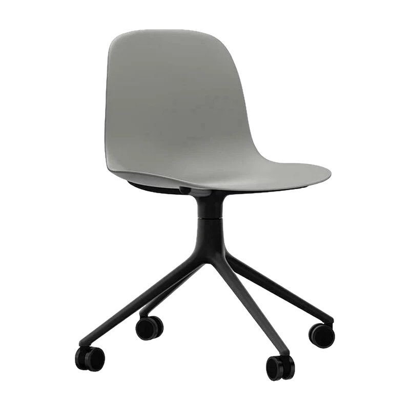Form Chair Swivel 4W Black Alu - Normann Copenhagen