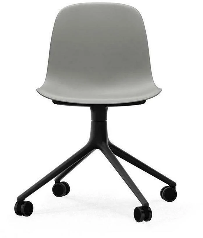 Form Chair Swivel 4W Black Alu - Normann Copenhagen