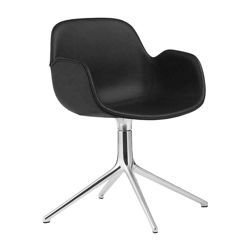 Fauteuil Form pivotant 4L Full Uph. Alu - Normann Copenhagen