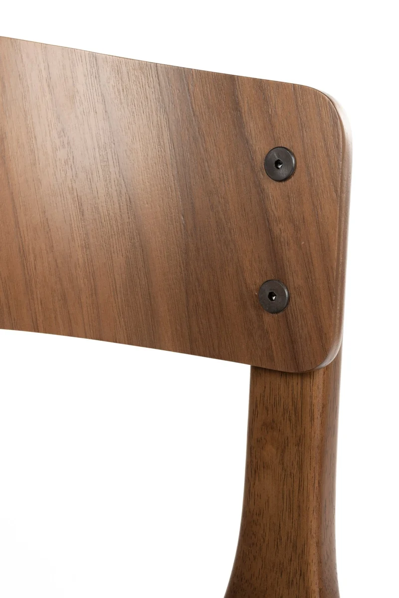 Chaise avec accoudoirs en tissu beige et bois d'hévéa Bresso - Dutchbone