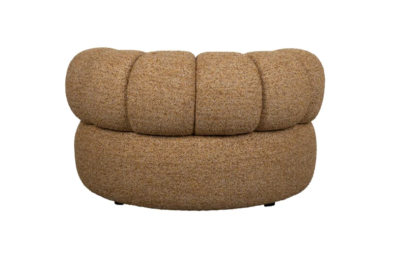 Canapé arrondi en tissu marron 120x98x66cm Georgia - Dutchbone