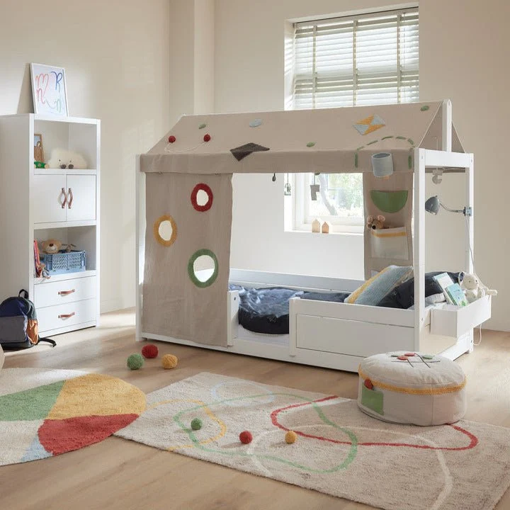 Lifetime Kidsrooms 4-in-1 Kinderbett für Stoffdach Weiss