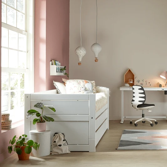 Lifetime Kidsrooms Tagesbett mit Gästebett & Bettschublade - Original Weiss