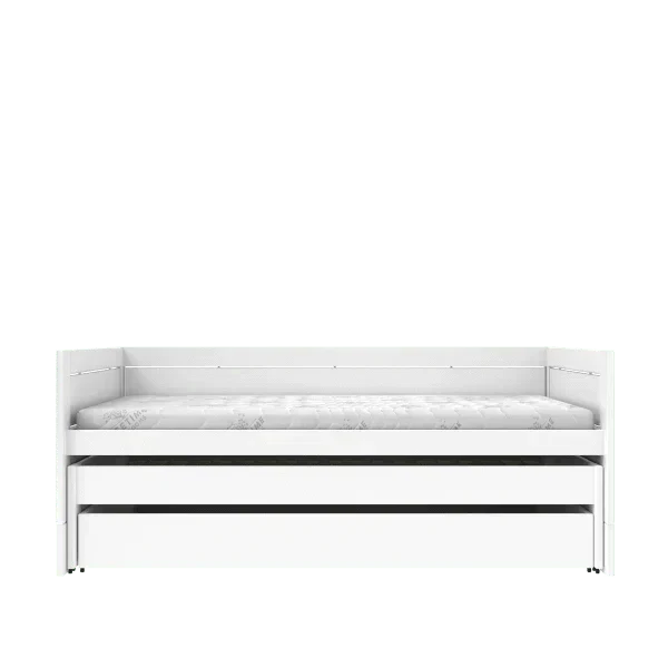 Lifetime Kidsrooms Tagesbett mit Gästebett & Bettschublade - Original Weiss