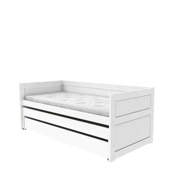 Lifetime Kidsrooms Tagesbett mit Gästebett & Bettschublade - Original Weiss