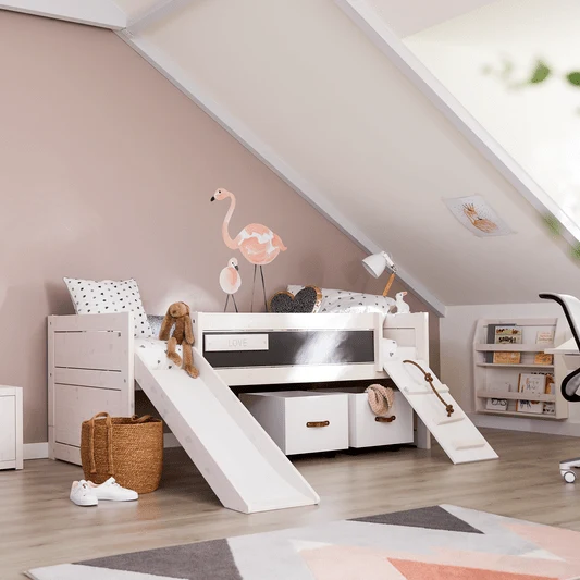 Lifetime Kidsrooms Tagesbett Climb & Slide - Original Weiss