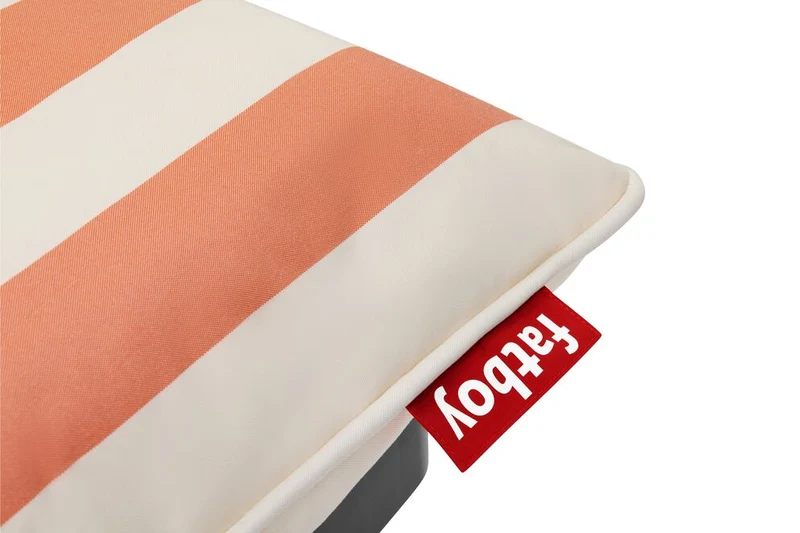 Module central de canapé d’extérieur rayé orange Paletti - Fatboy